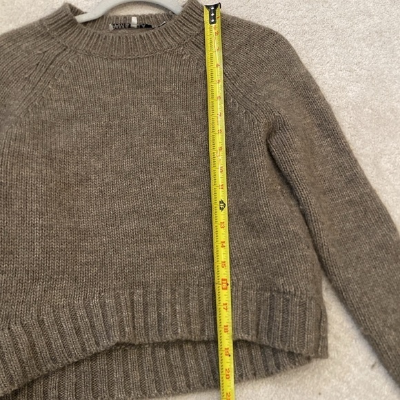Pam & Gela crew neck wool Sweater Size: petite elbow patches - Picture 6 of 7